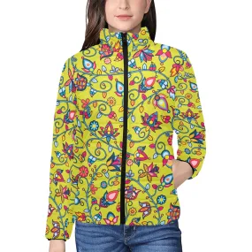 Thorny Path Yellow Women's Padded Jacket