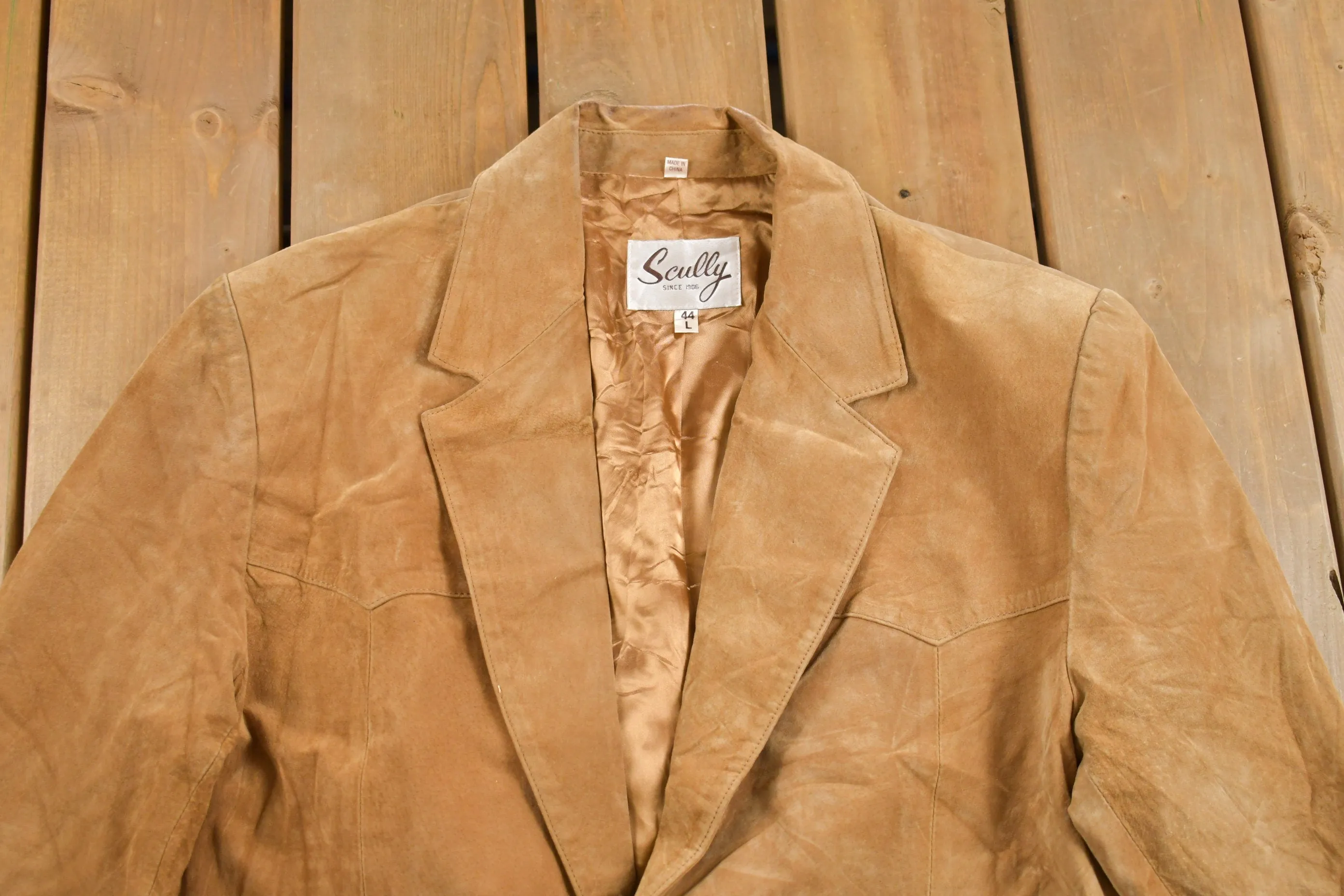 Vintage 1990s Scully Suede Leather Blazer