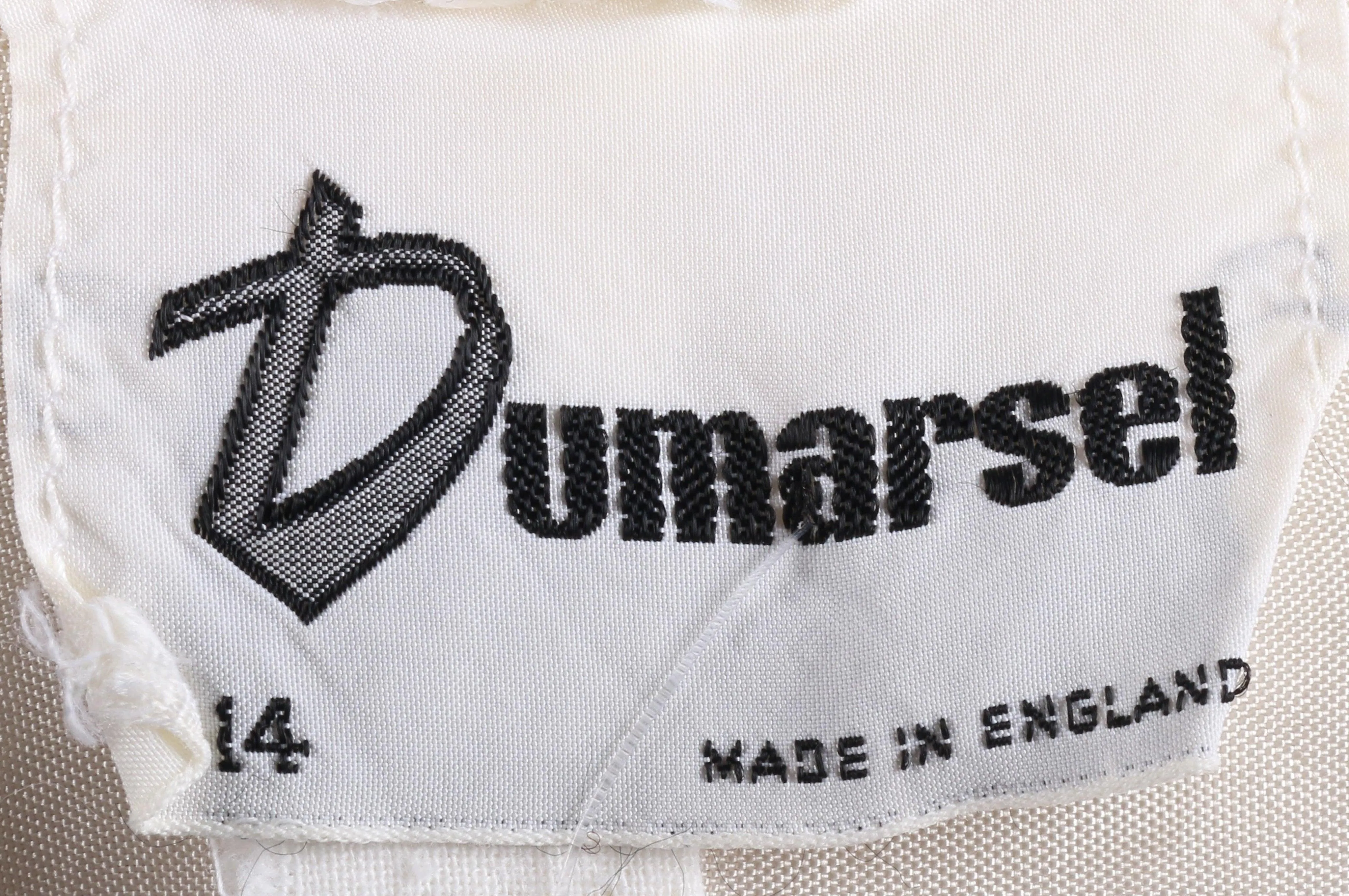 Vintage Dumarsel 1960's cream dress size M