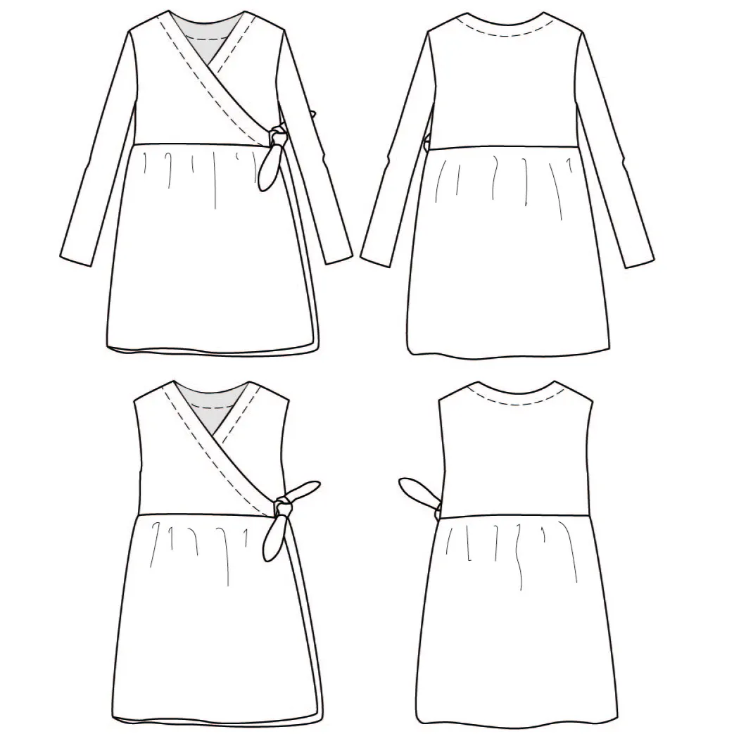 VIOLETTE dress - Girl 3/12Y - Paper Sewing Pattern