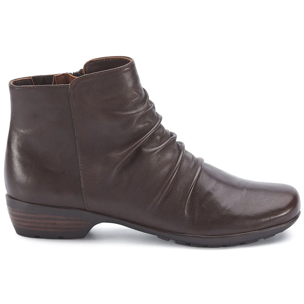 Walking Cradles Esme Brown Nappa Leather Bootie (Women's)