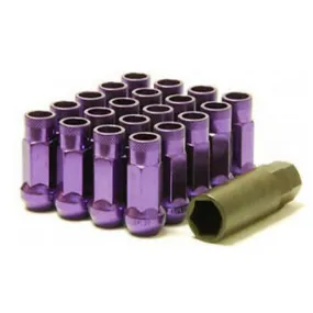 Wheel Mate Muteki SR48 Open End Lug Nuts - Purple 12x1.25 48mm for  09  Nissan 370Z (whm32905L)