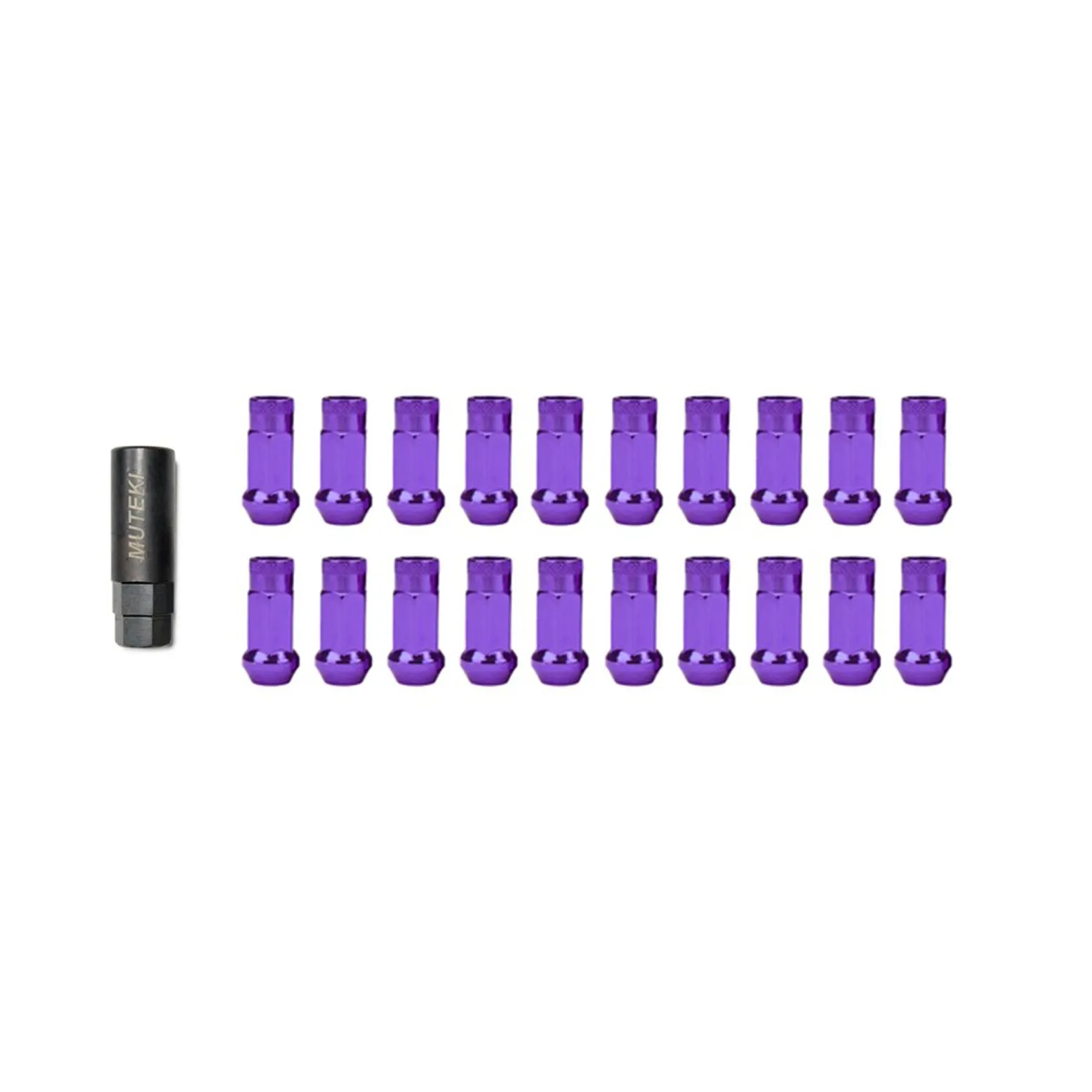 Wheel Mate Muteki SR48 Open End Lug Nuts - Purple 12x1.25 48mm for  09  Nissan 370Z (whm32905L)