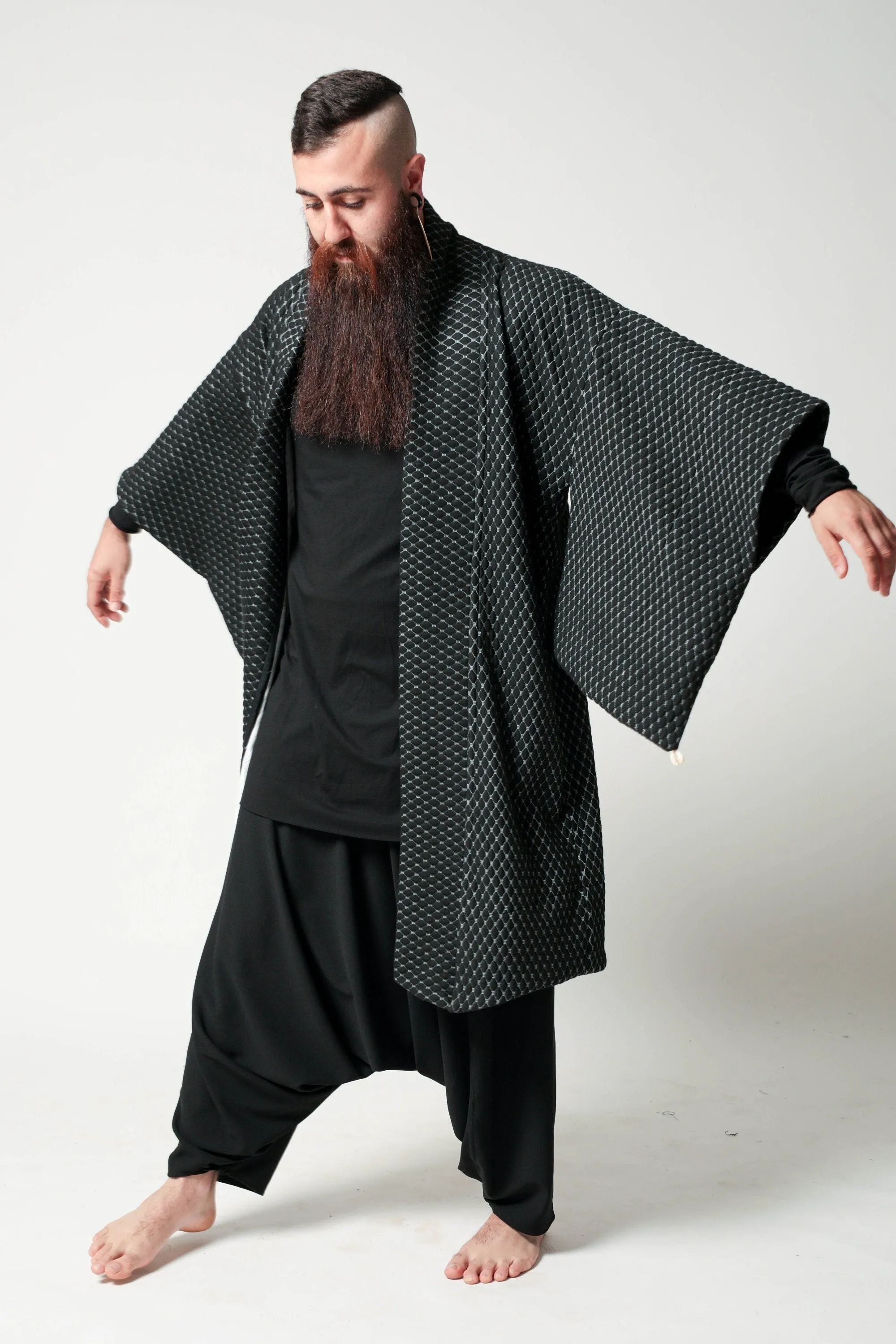 Winter Haori Kimono Jacket  for Men