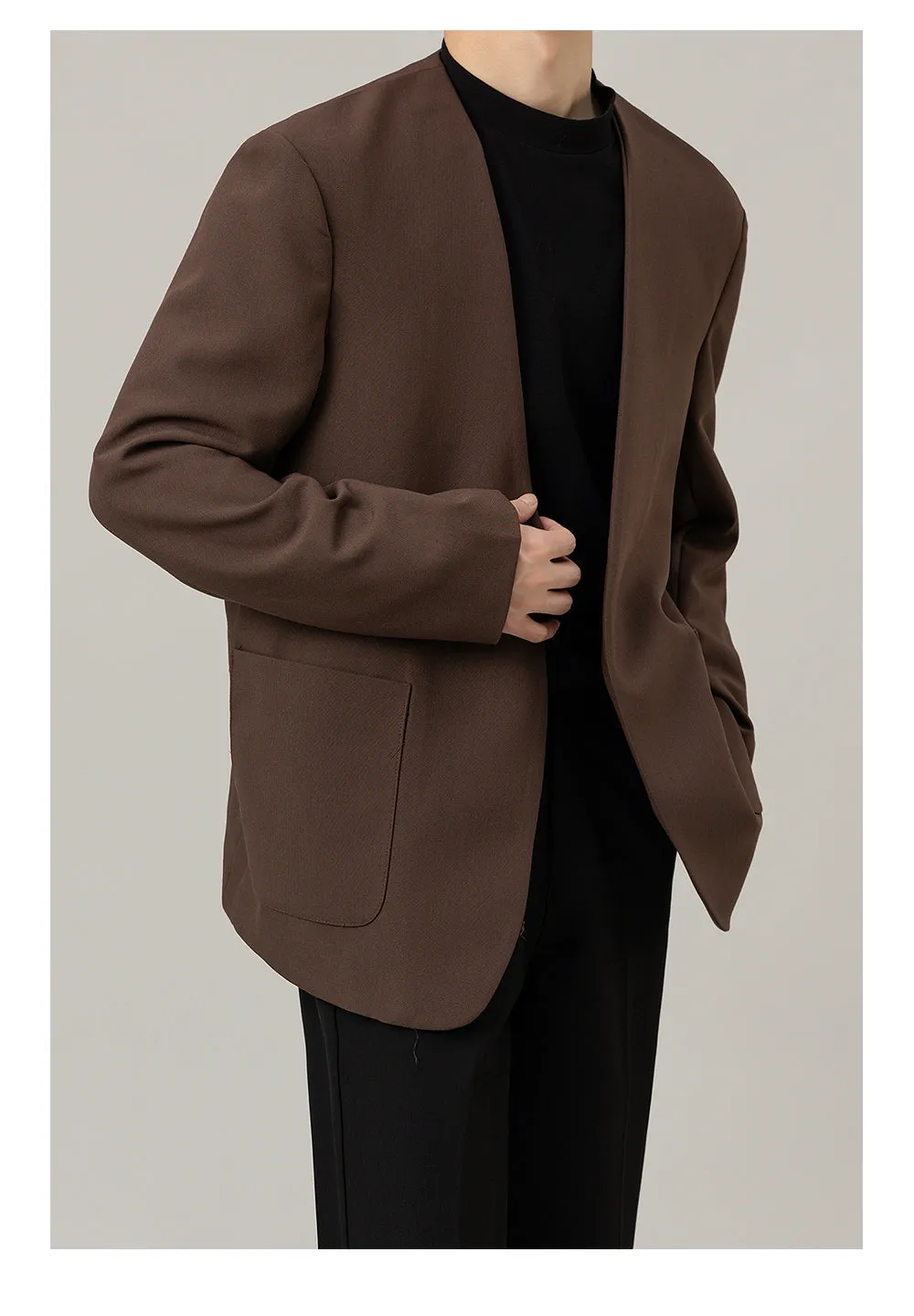 Zhou Sleek Two-Pocket Blazer