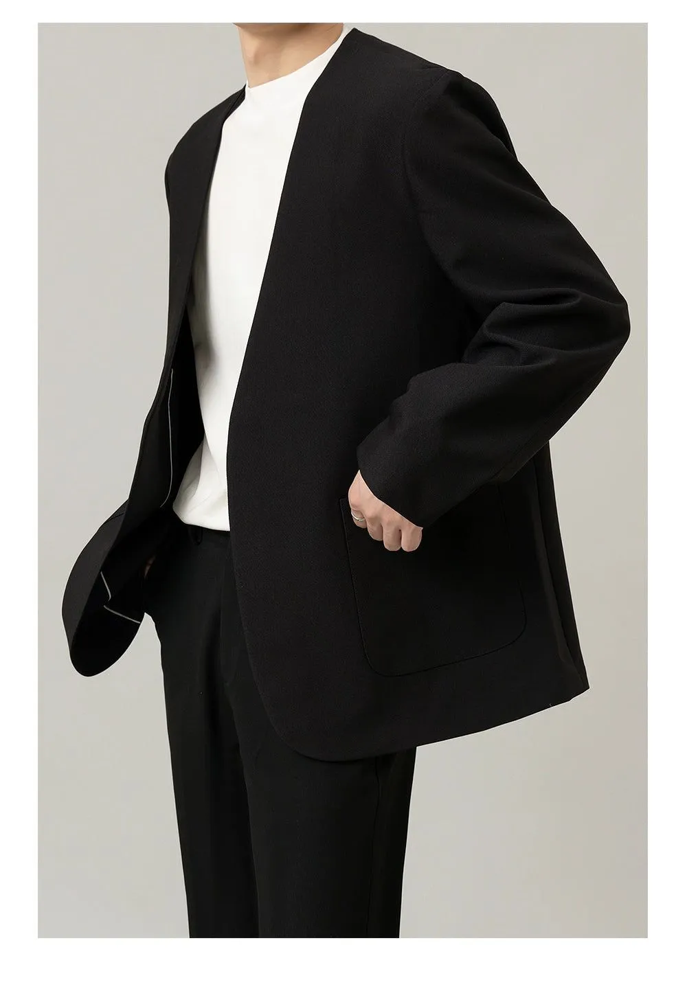 Zhou Sleek Two-Pocket Blazer