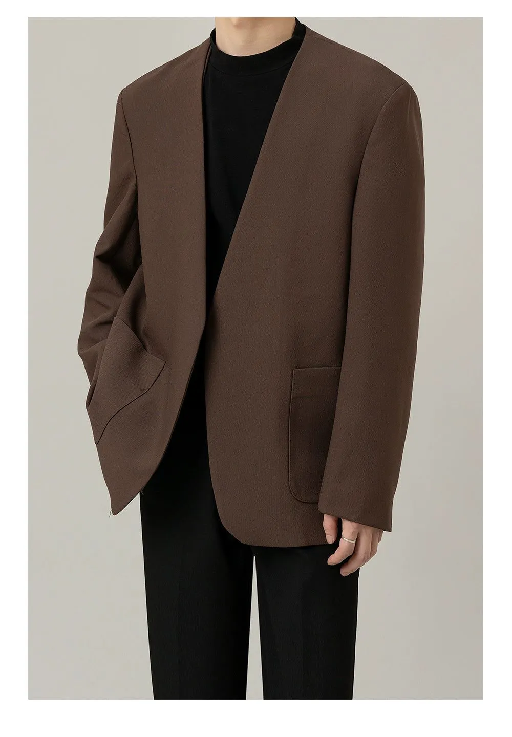 Zhou Sleek Two-Pocket Blazer