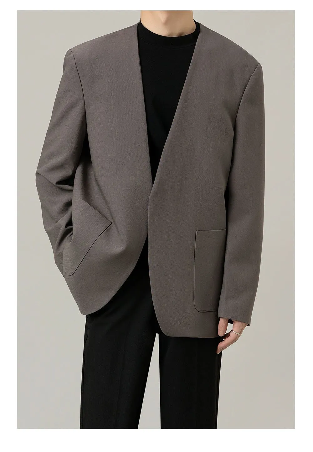 Zhou Sleek Two-Pocket Blazer